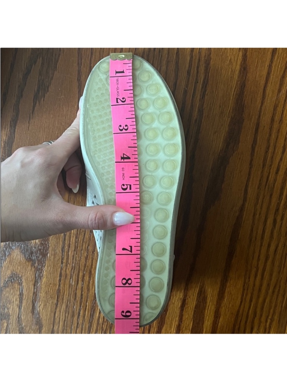 Ecco | Women’s Size 4 Extra Width | White Perforated Slip-On Leather Sneakers - Picture 11 of 11